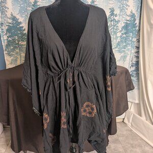 🌺 MODA International Boho Tunic Top – Size Large, Excellent Pre-Owned Condition